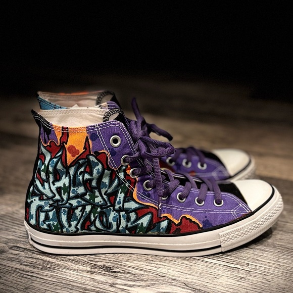 Converse All Star Chuck Taylor Cope 2 Graffiti Men's Size 10 Women Size 12 Rare! - Picture 7 of 13